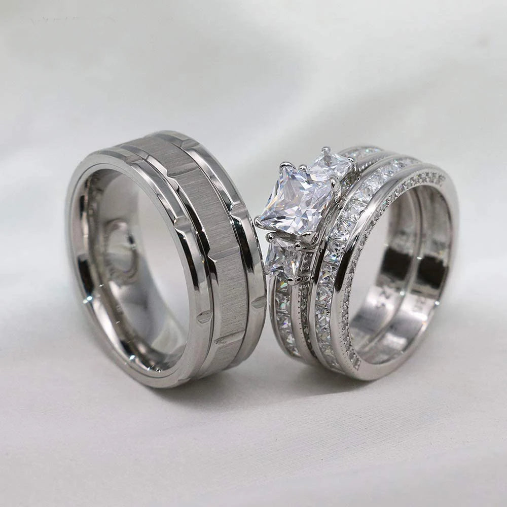 2 Set Couple Ring