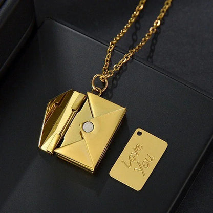 Love Letter Envelope Pendant Necklace
