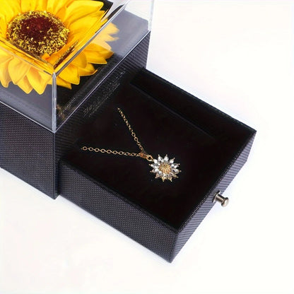 Sunflower Necklace Gift